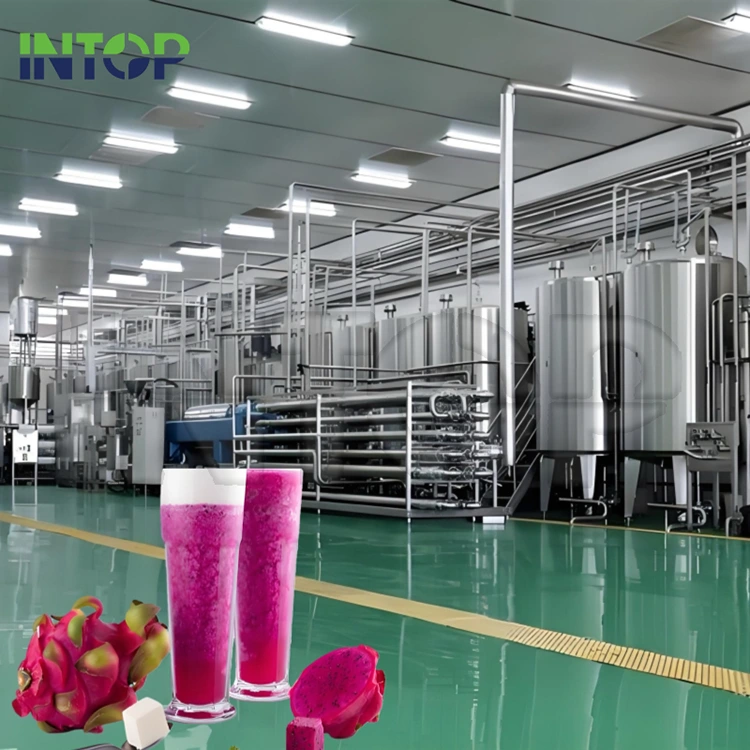 Linia de producție a sucului de fructe de dragon Linia de producție a sucului de fructe de dragon
