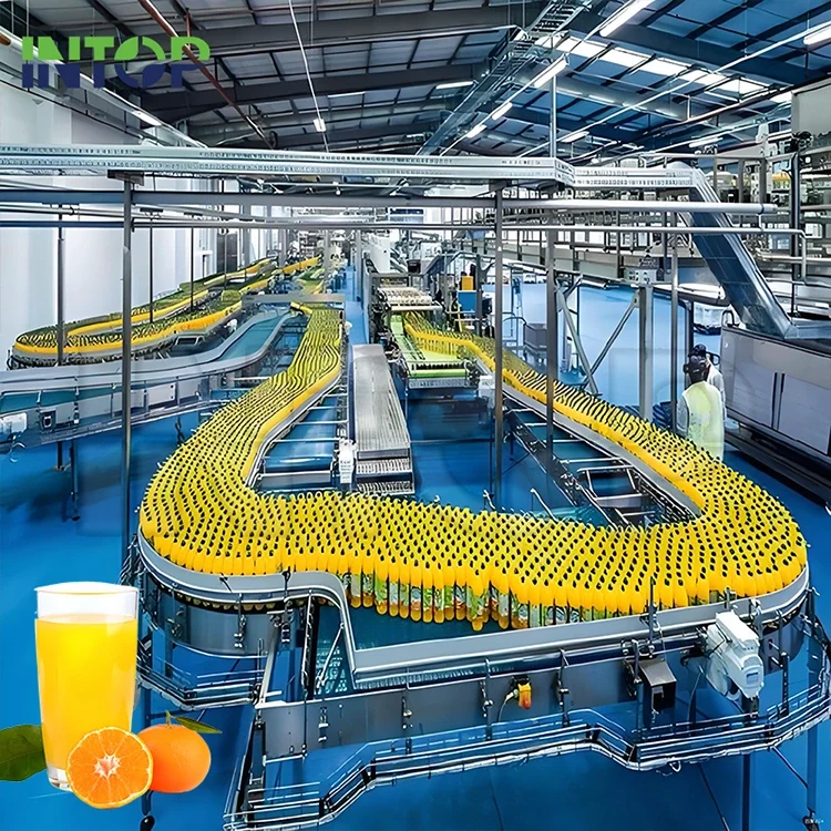 Linie de producție a suc de portocale